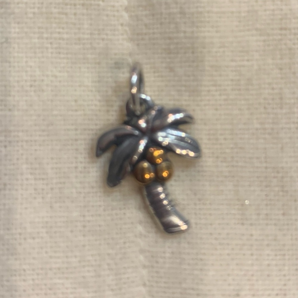 James Avery silver palm tree charm